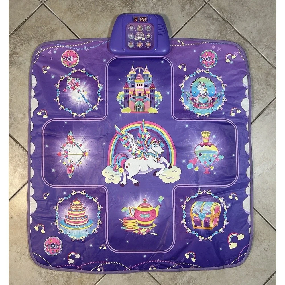 GirlsHome Wireless Dance Mat Unicorn Toys for Girls Electronic Dance‎ Pad Tested